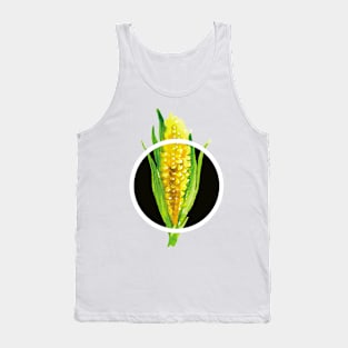 Corn Black Circle Abtract Thanksgiving Tank Top